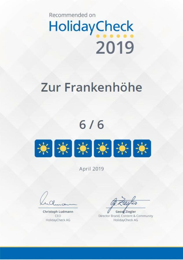 Zur Frankenhoehe Marktbergel Exterior foto